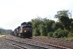 NS 9525 with an eastbound string of coal  hoppers